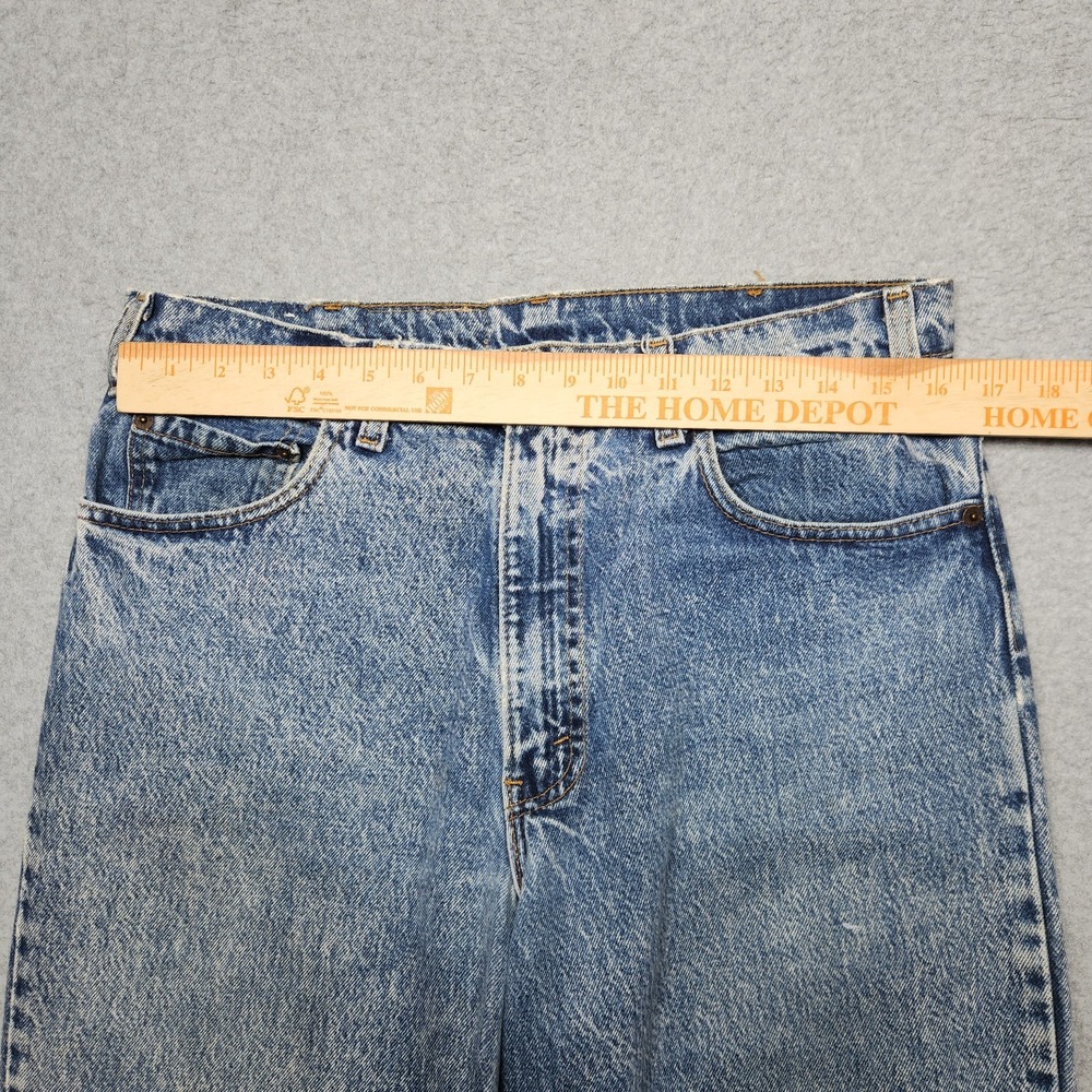 VINTAGE Levis Jeans 32x32 (Tag 34x32) Blue Acid Wash Relaxed Bronze Tab 90s USA‎ - Picture 12 of 15